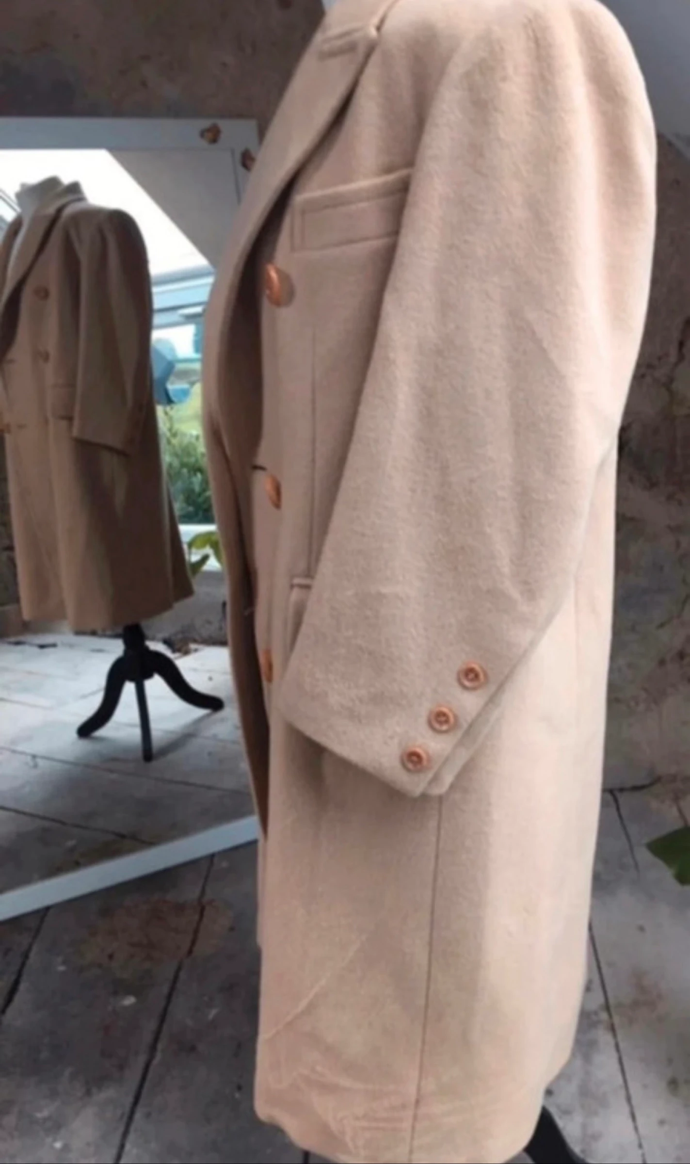 Marilyn de Perel long coat in angora cashmere wool – photo 4